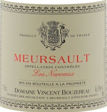 [19P] P19 Meursault “Les Narvaux” 2022, Domaine Philipe Bouzereau  - per 6 à € 59