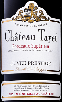 [32P] P32 Château Tayet Cuvée Prestige 2022, Bordeaux Supérieur  - per 12 à € 16