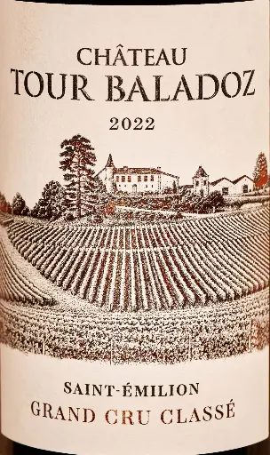 [49P] P49 Château Tour Baladoz 2022, Grand Cru Classé - HALVE FLESJES - per 12 à € 22